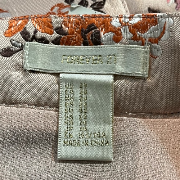 FOREVER 21 Pink & Orange Floral Miniskirt Sz 8 NWT - Picture 3 of 5